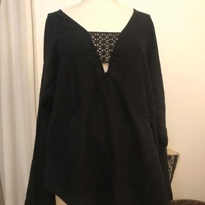 Black oversized tunic